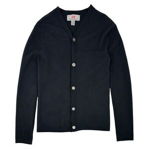 RARE Comme Des Garcons x H&M Black Wool Cardigan sz S